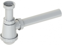 Сифон для раковины под донный клапан 1 1/4",Ø32(белый)