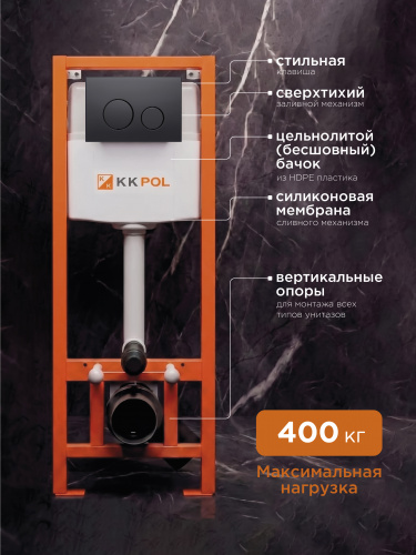 Комплект инсталляции STANDARD с клавишей M11 (черный)