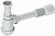 Сифон для раковины под донный клапан 1 1/4",Ø50(белый)