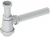 Сифон для раковины под донный клапан 1 1/4",Ø32(белый)