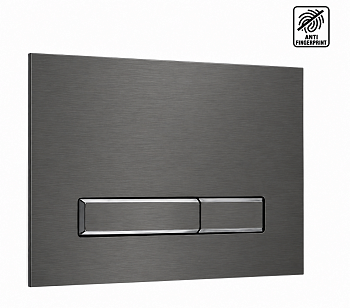 Смывная клавиша AQUAFIORI DIAMOND , PVD (GUN METAL)