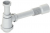 Сифон для раковины под донный клапан 1 1/4",Ø50(белый)